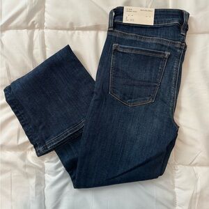 American Eagle Outfitters Indigo Denim Jeans hi waisted skinny kick boot